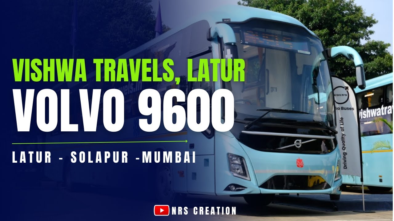 Latur to Mumbai Volvo 9600 Premium AC Sleeper Bus | Vishwa Travels | Marathi Travel Vlog #volvo9600