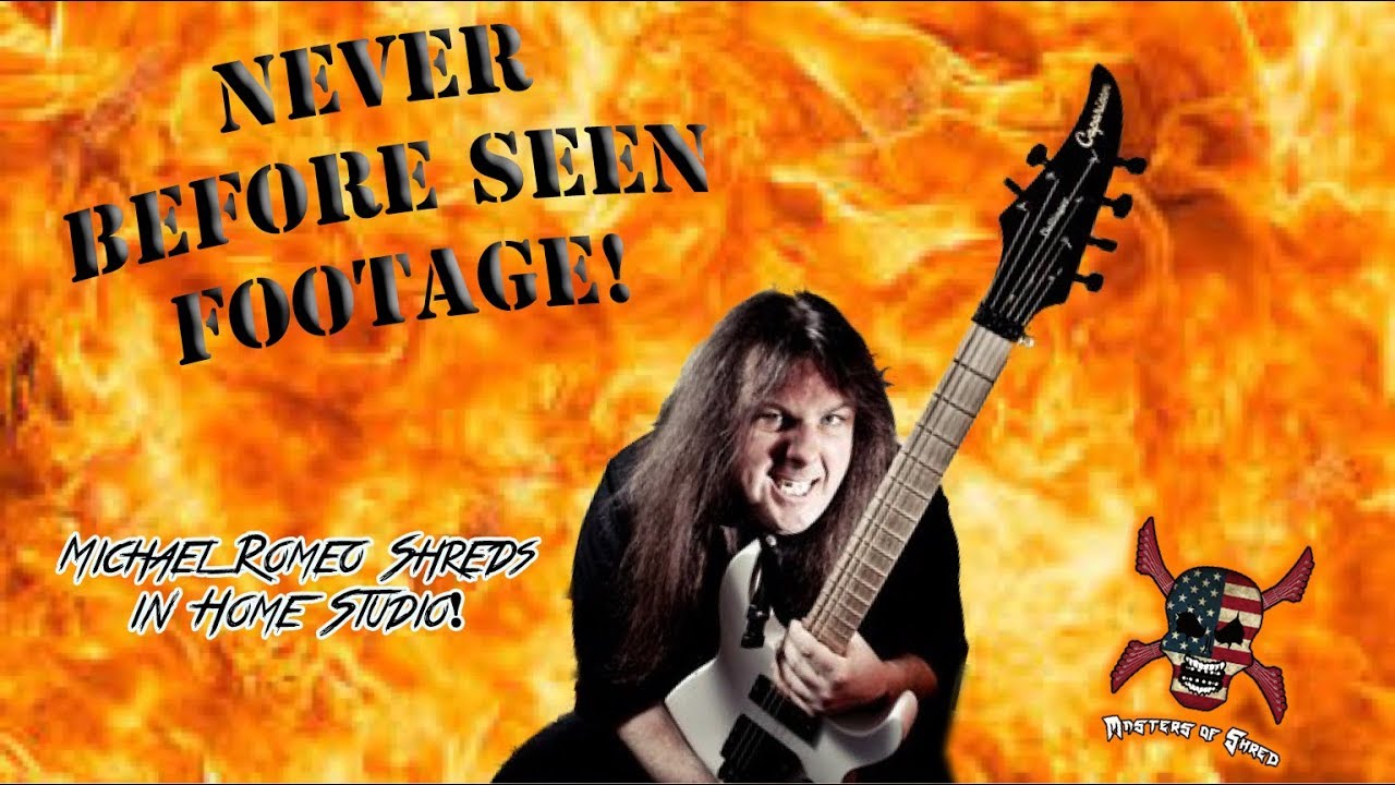 Michael Romeo Shredding in Home Studio! RARE FOOTAGE!