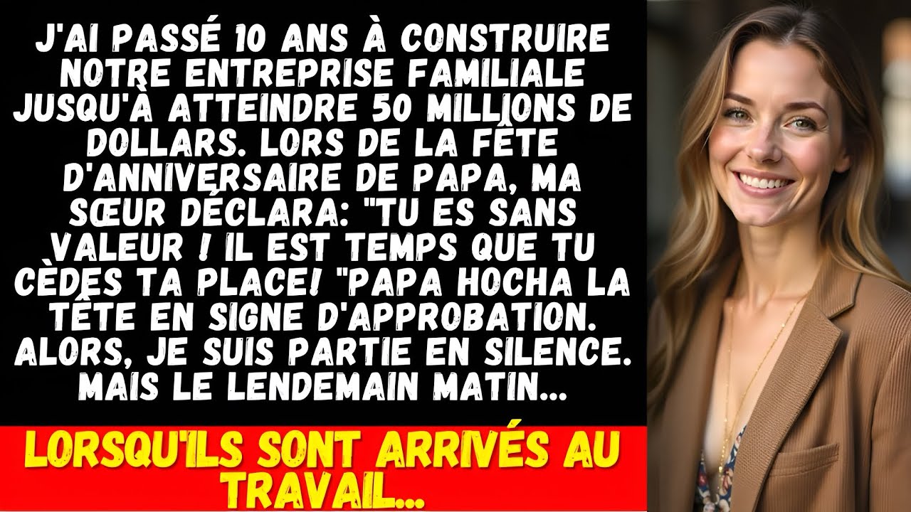 Mes parents ont toujours préféré ma sœur parce qu'ils pensaient que je n'avais pas d'avenir, mais…