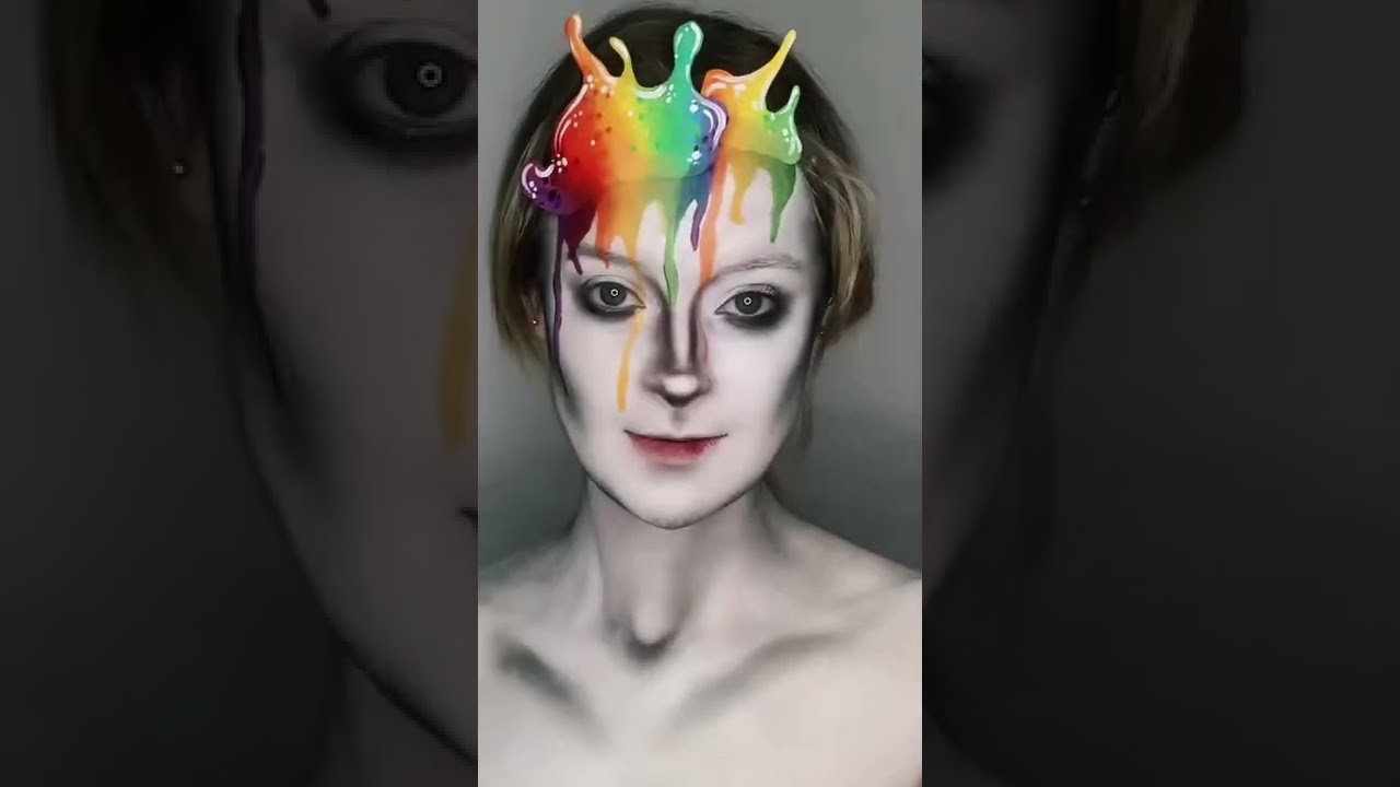 Pride Inspired Makeup🌈💕 #viral #makeup