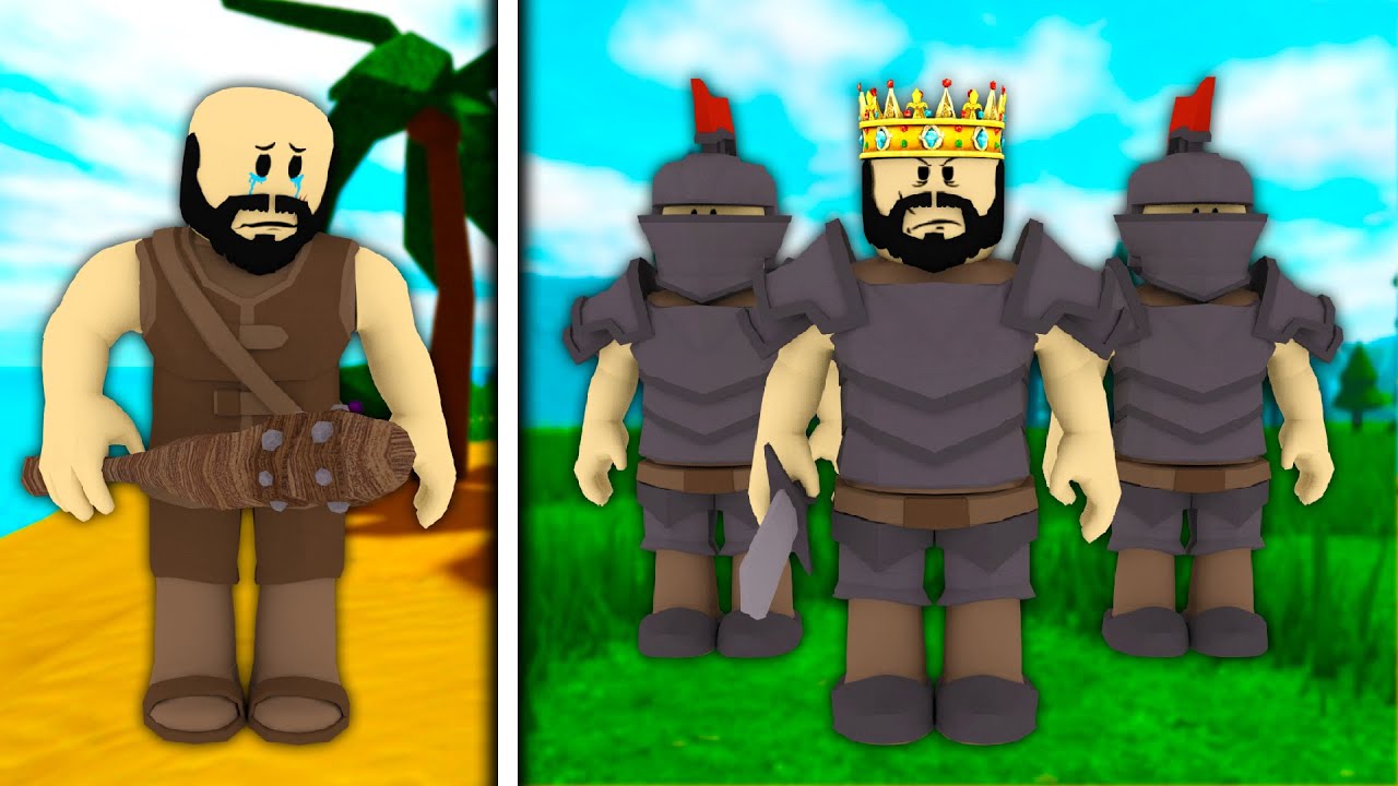 Нуб в КОРОЛЕВСТВЕ в игре на выживание Roblox.. [ПОЛНЫЙ ФИЛЬМ]