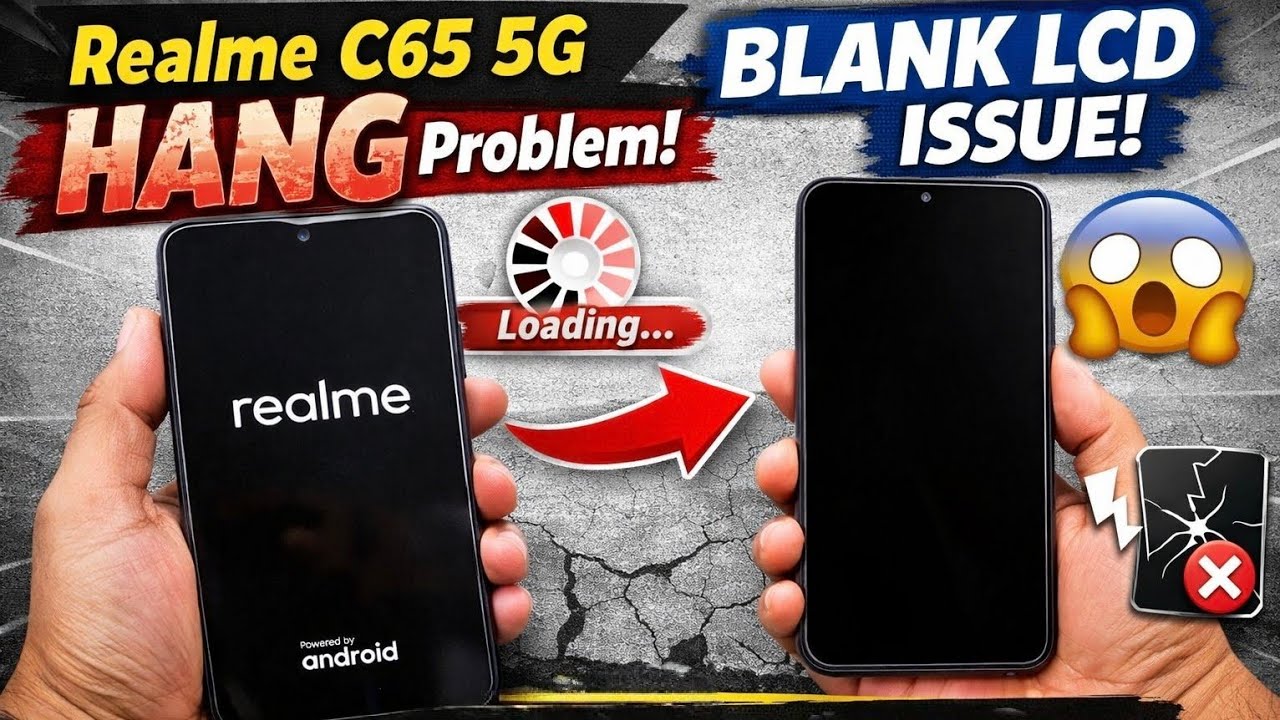 Realme c65 5g Hang Problem / Blank Lcd Problem /Realme 12x5g Blank Problem #skrepairmobile