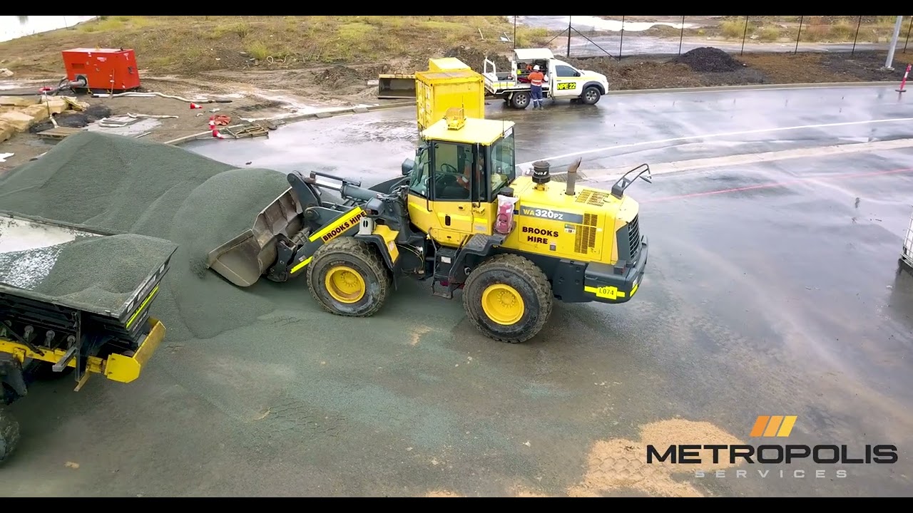 Material Placement using Stone Slinger in Sydney NSW