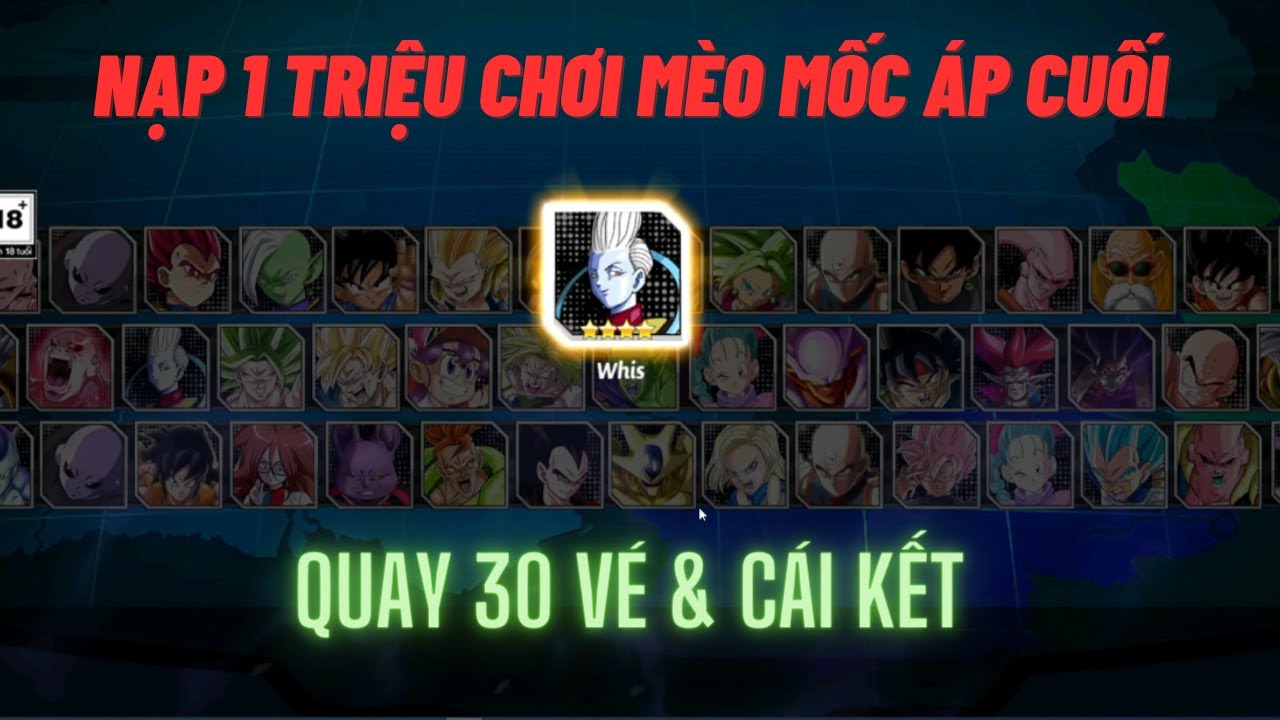 Rồng thần/Combo siêu cấp - Nạp 1 triệu quay mốc Mèo thần tài áp cuối - Chiêu mộ 30 vé nổ nhẹ cái hủ