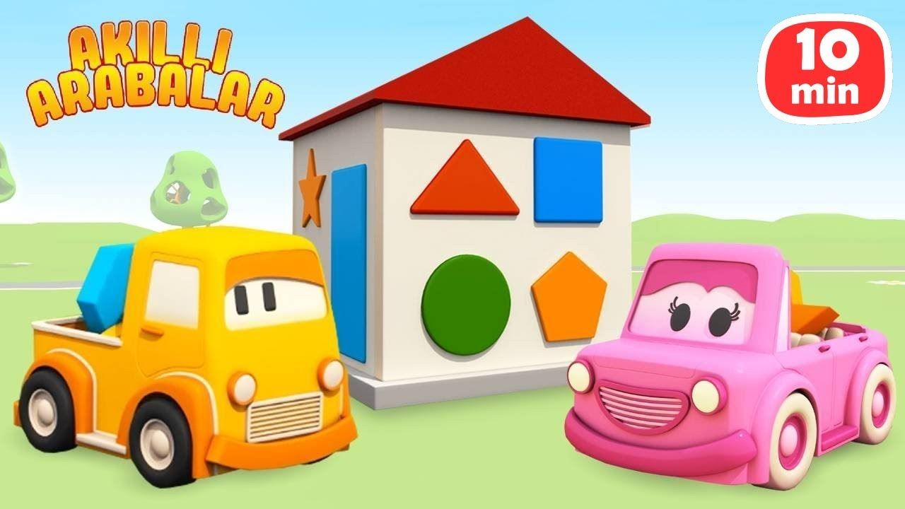 🚗✨ Akıllı Arabalar: Şekiller, Rakamlar ve Renkli Kuleler 🌟🏠
