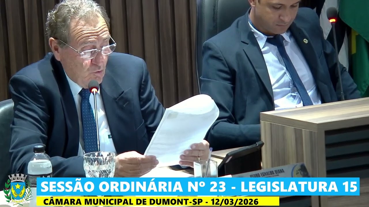 Sessão Ordinária Nº 23 - Legislatura 15 - 12-03-2026