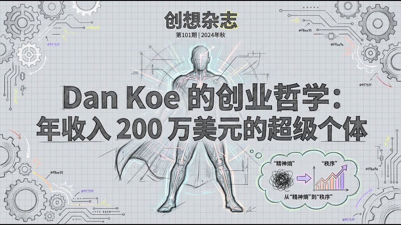 Dan Koe 创业哲学 | 年入 200 万美元的超级个体操作系统 | 深度个人成长与商业逻辑