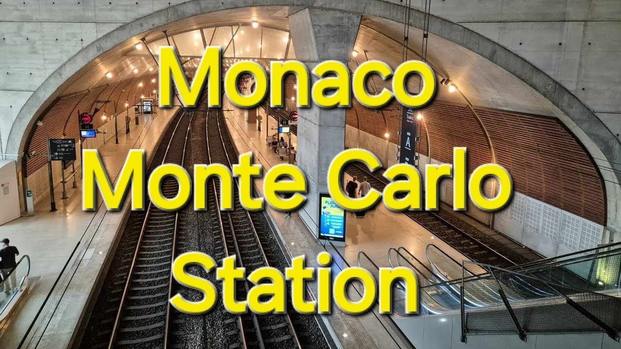 Monaco Train Station Monte Carlo #monaco #montecarlo #frenchtrain #traintravel