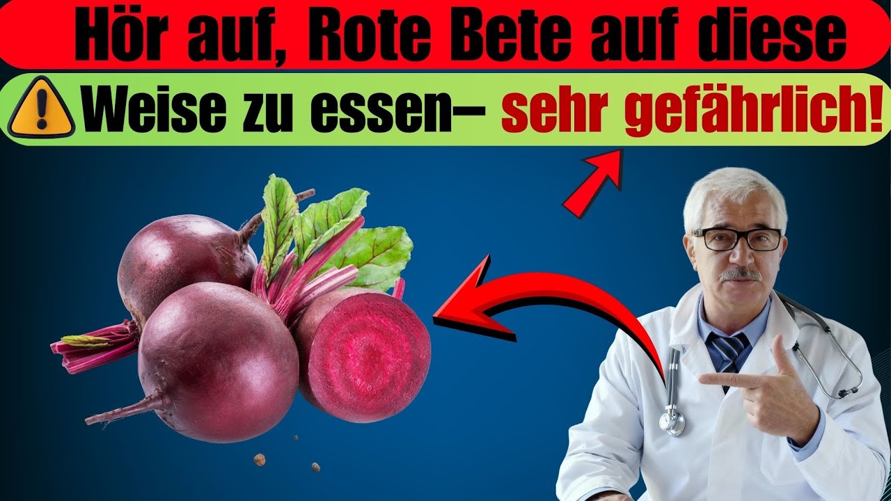 ⚠️ Rote Bete richtig essen: 12 gefährliche Fehler, die viele Senioren machen!