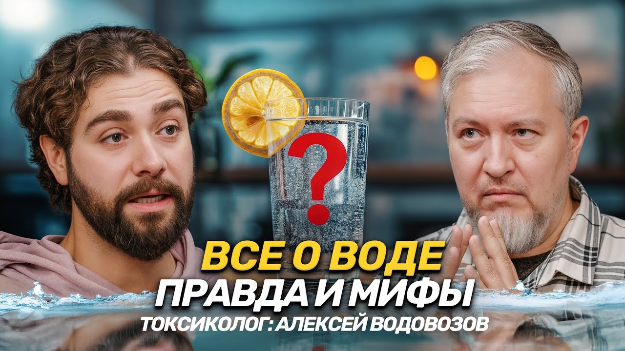 Вся правда о воде: почему 2 литра в день - миф. Что пить на самом деле? Токсиколог Алексей Водовозов
