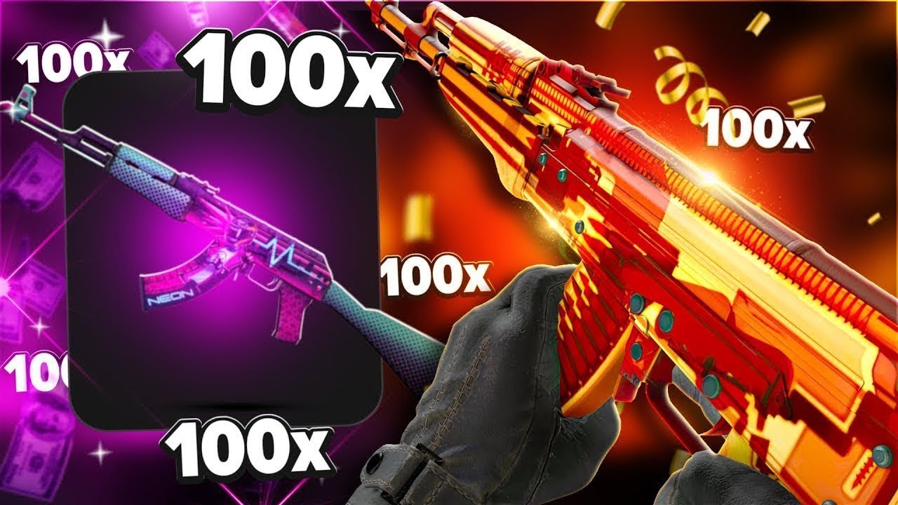 Otwieram x100 Skrzynek AK-47
