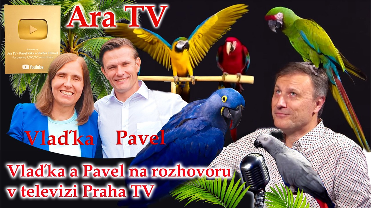 Pavel, Vlaďka a papoušci v televizi Praha TV v pořadu Tak určitě!