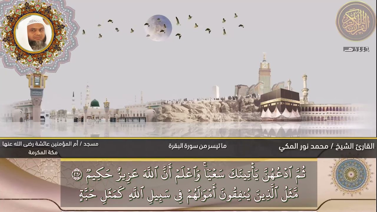 ماتيسر من سورة البقرة - صلاة القيام للقارئ محمد نور المكى
