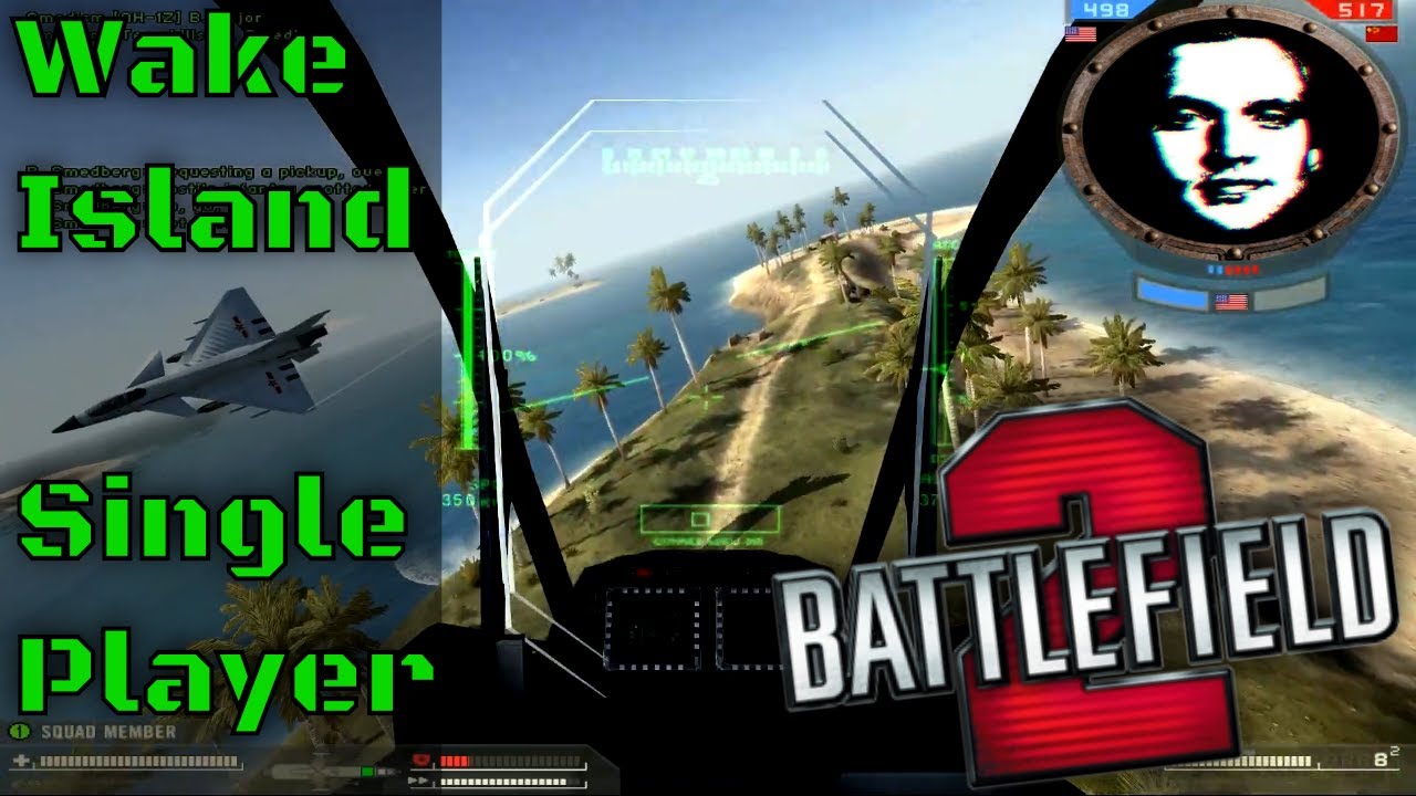 Battlefield 2 Wake Island, одиночная игра (размер карты 64)