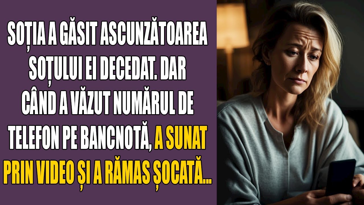 Soția a găsit ascunzătoarea soțului ei decedat. Dar când a văzut numărul de telefon pe bancnotă...