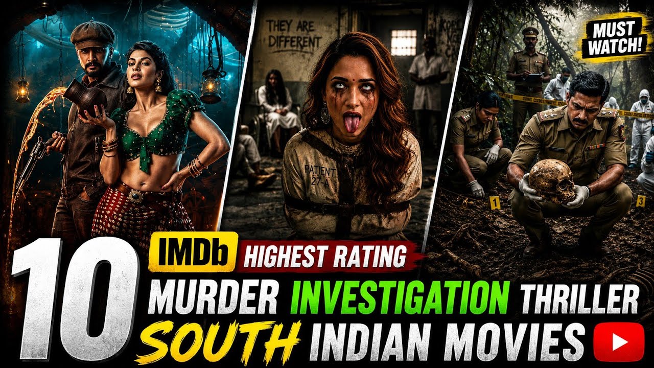 Top 9 best south indian suspense thriller movies in hindi 2026|south murder mystery movies in hindi