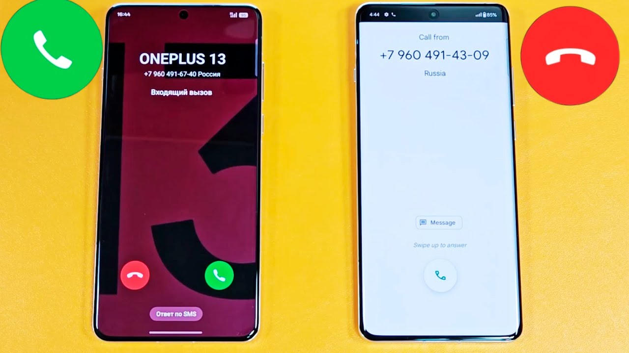 OXYGEN OS VS COLOR OS INCOMING CALL ONPLUS 12 VS ONEPLUS 13 OUTGOING CALL
