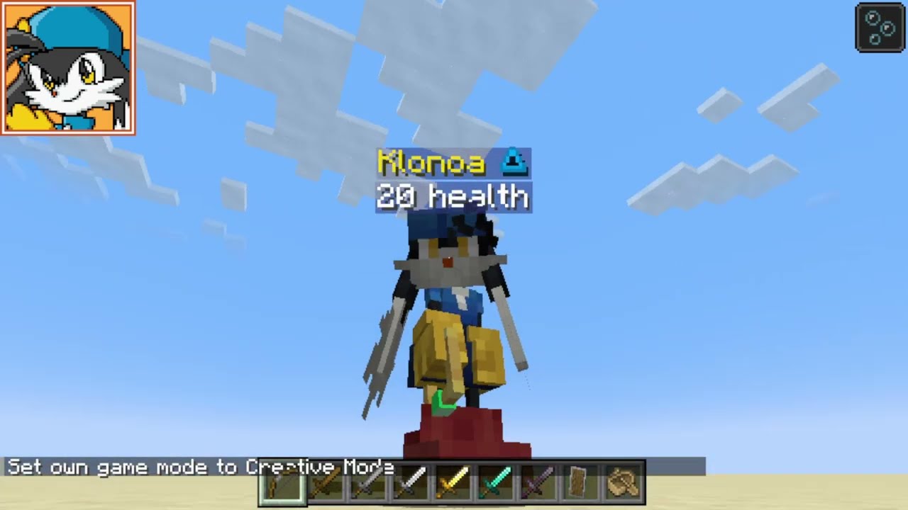 [Minecraft] Klonoa Player Model (Figura Mod)