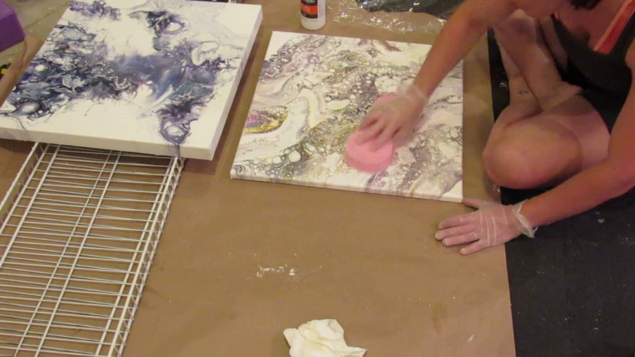 (051) cleaning and varnishing using liquitex gloss varnish