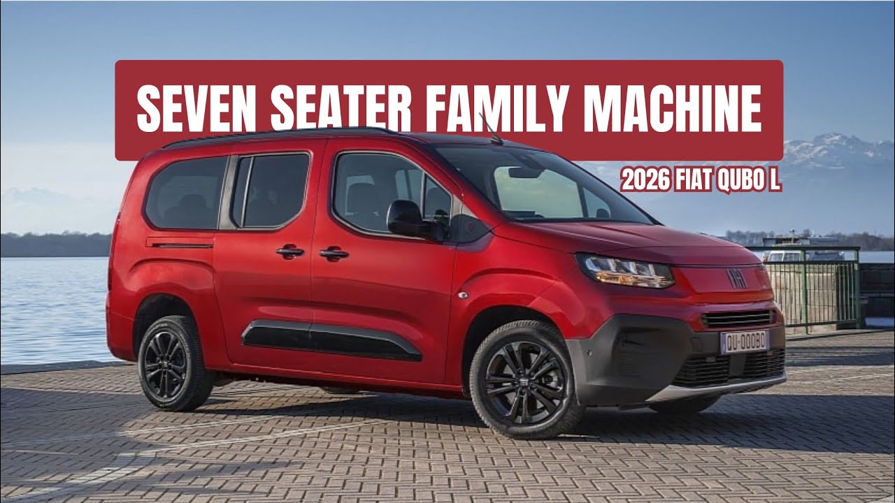 Fiat Qubo L 2026 — Практичный 7-местный минивэн с дизайном, ориентированным на семью.