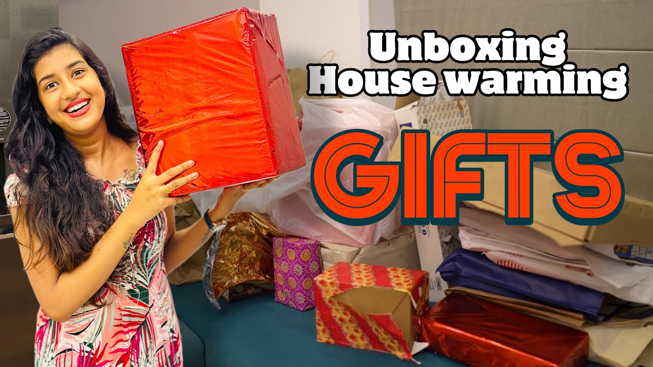 UNBOXING HOUSE WARMING GIFTS 😍😱 OUR NEW HOME 😍