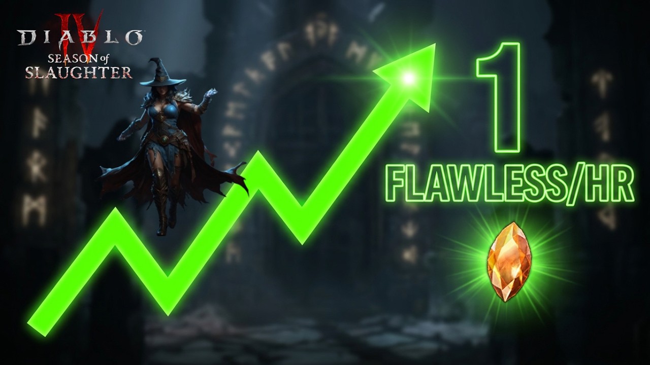 ONE Flawless Horadric Gem Per Hour! Best D4 S13 Lord of Hatred Farm!