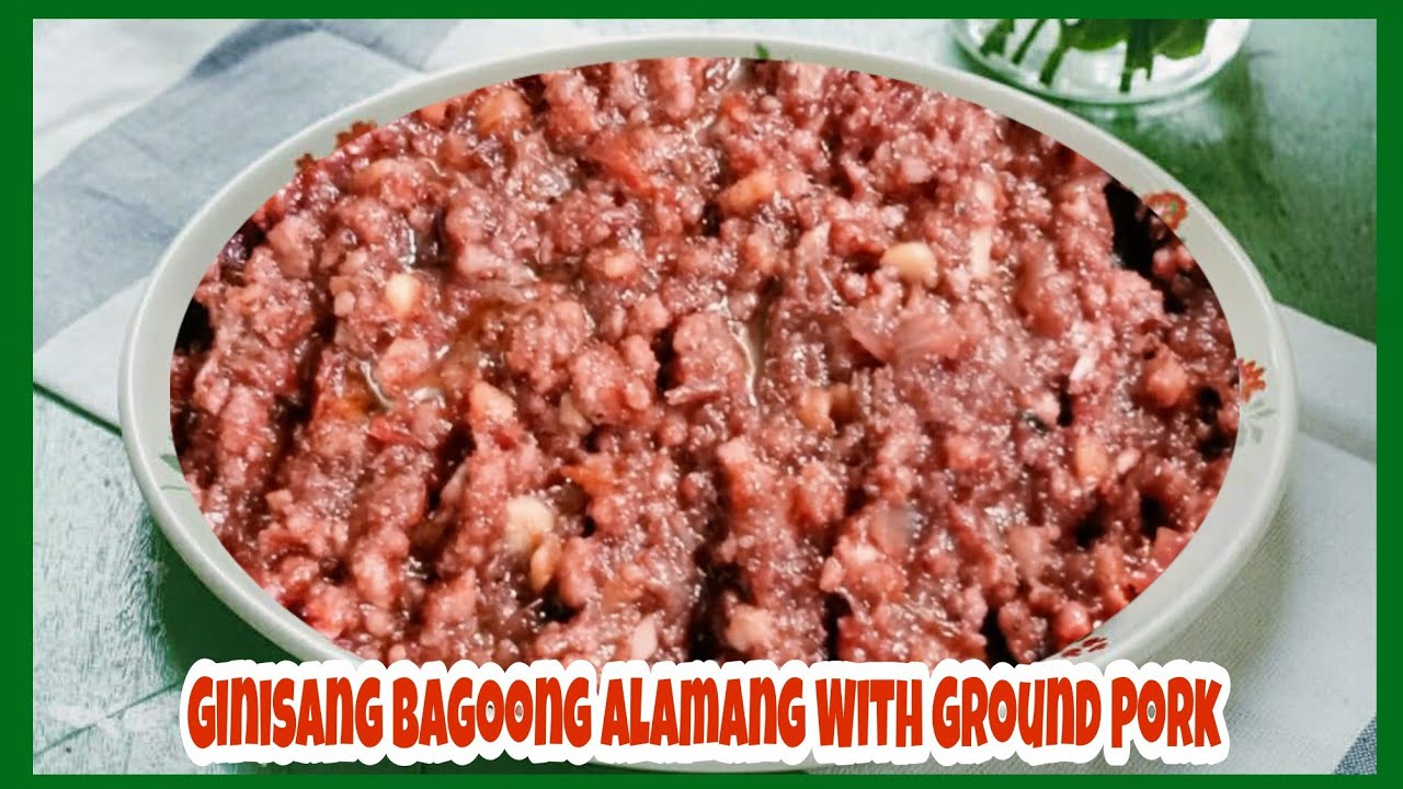Appetizer! Ginisang Bagoong Alamang With Ground Pork😋