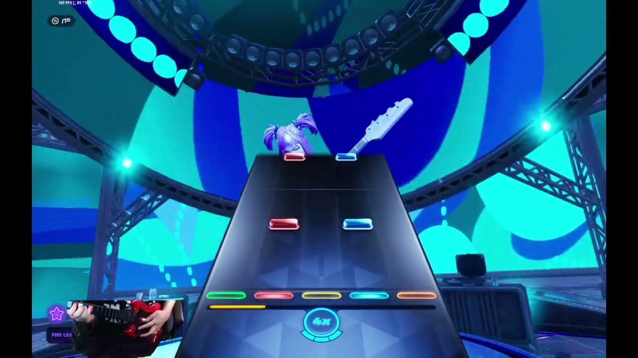 Fortnite Festival with a PS2 Guitar (Instrument Mode)