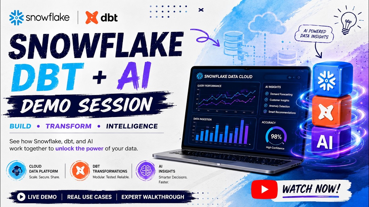 Обучение Snowflake + DBT + AI, поток 27, 26 августа | @vitechtalks | Демонстрация Snowflake | Про...