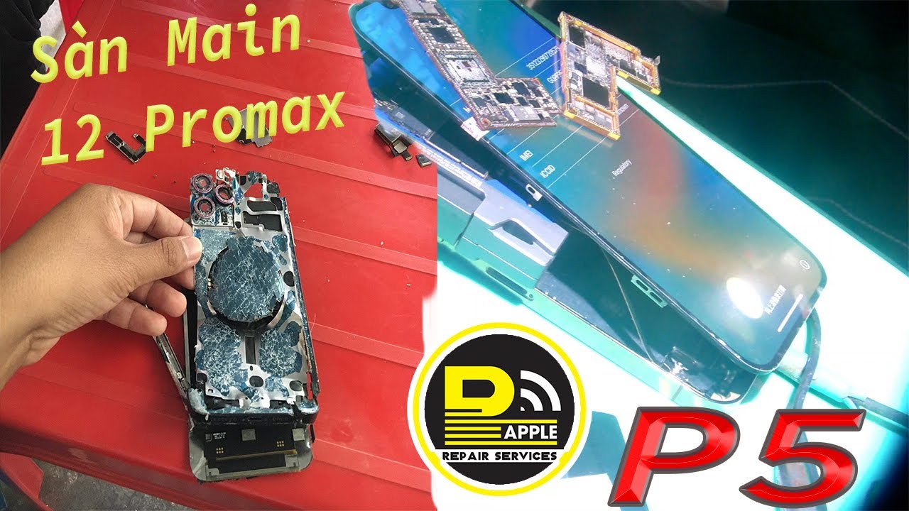 Cấp Cứu Iphone 12 ProMax Đập N&aacute;t - P5 || Ph&uacute; Apple ||