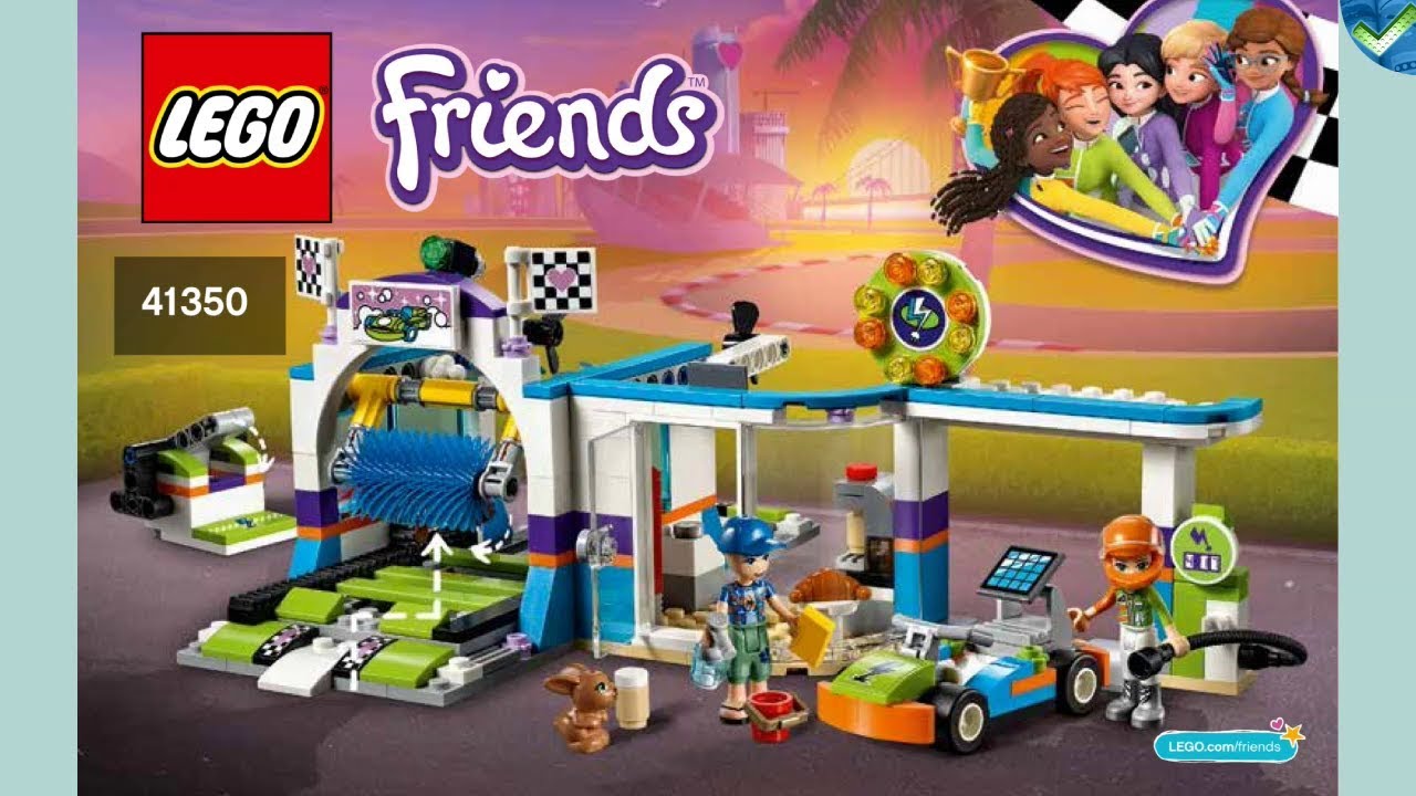 41350 Spinning Brushes Car Wash LEGO&reg; Friends Manual at the Brickmanuals Instruction Archive