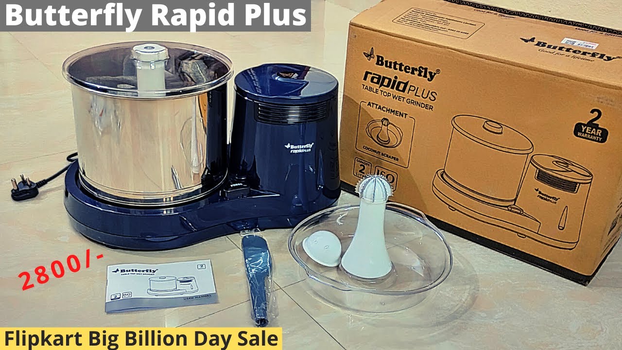 Butterfly Rapid Plus Wet Grinder with Coconut Scraper // Assembly