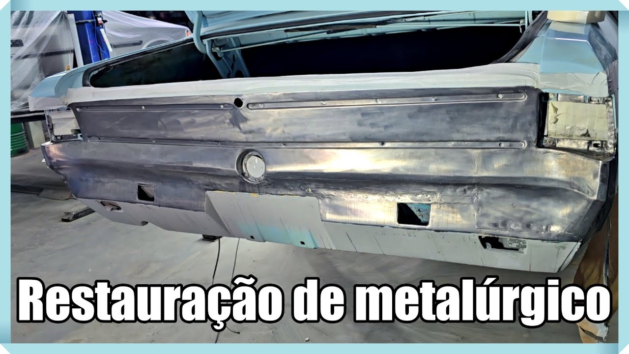 #13 (Opala 69 do NEVÃO) Como restaurar a traseira de Opala com técnicas de metalúrgico