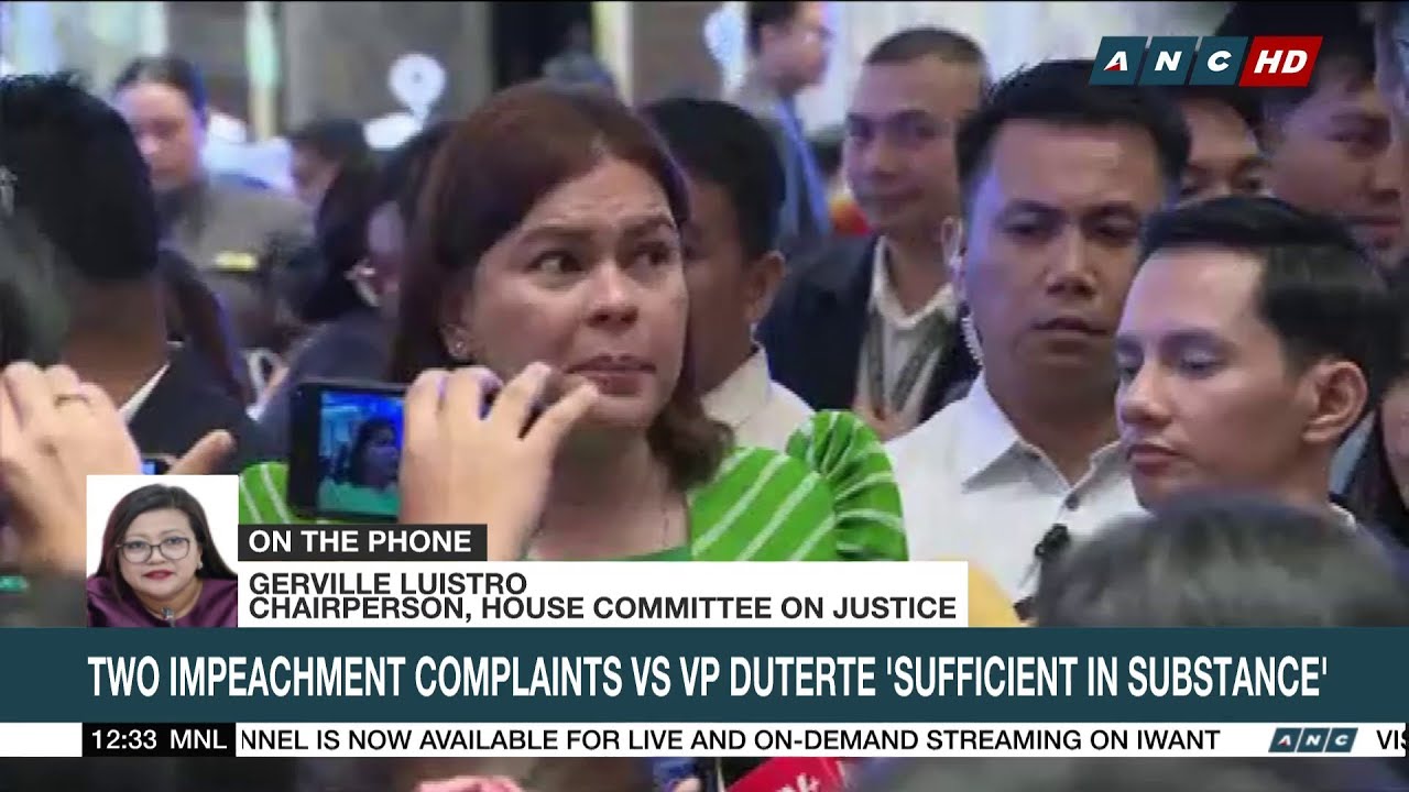 Luistro: Impeachment proceeding separate; VP Sara perjury case vs. Madriaga won’t affect it | ANC