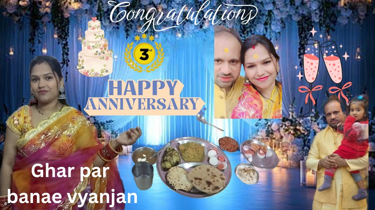 3rd Marriage Anniversary Vlog ❤️ | Mankameshwar & Hanuman Mandir Darshan 🙏 | Ghar Ka Tasty Khana! 🌸|