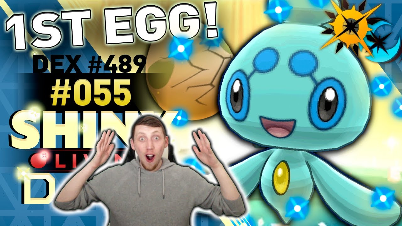 INSANE 1ST EGG SHINY PHIONE REACTION! | SHINY Living Dex #489 | Ultra Sun & Moon Shiny #055