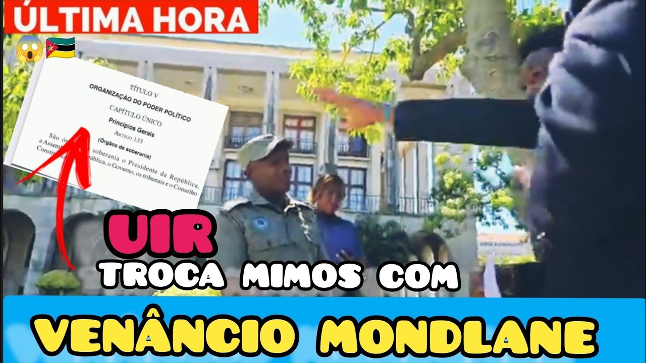 Venâncio Mondlane Troca mimos com  Polícia UIR