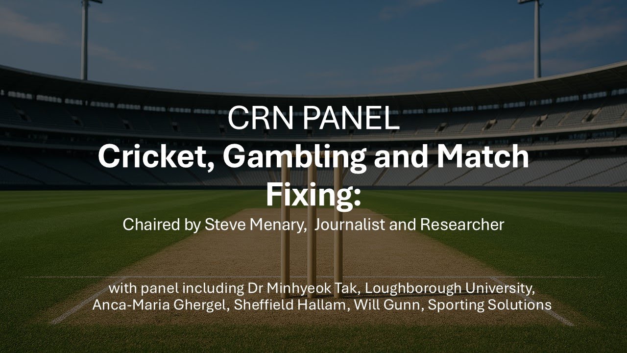 CRN Panel: Cricket, Gambling and Match Fixing (November 2025)