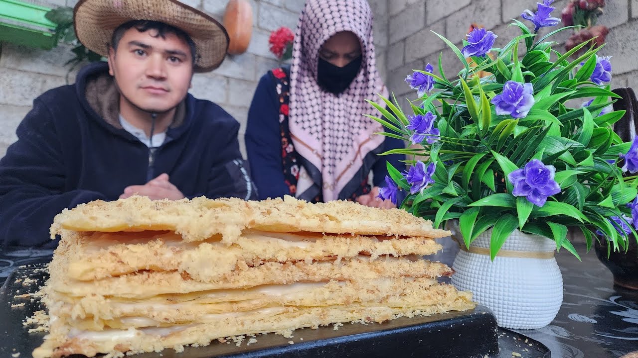 Legendary Napoleon Cake That Melts in Your Mouth | Village Style Recipe 🍰🔥🌾