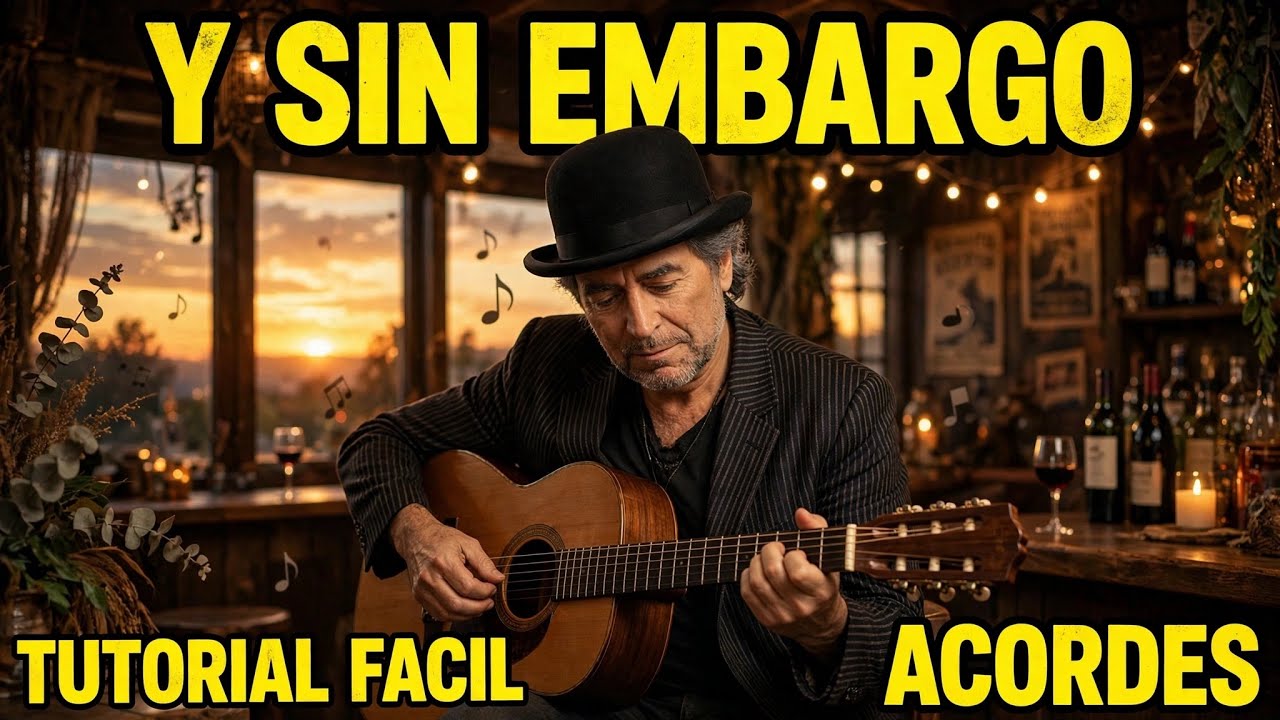 Tocar la canción Y sin embargo los acordes.