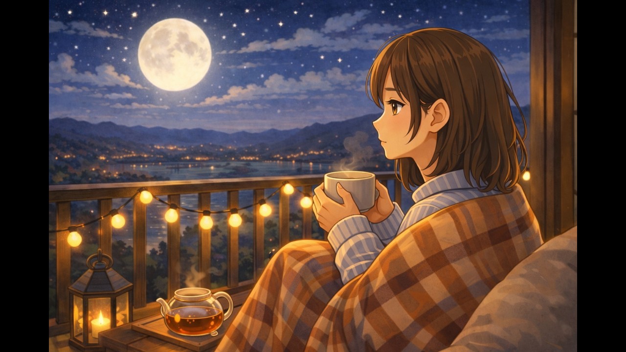 비 오는 밤, 베란다에서 혼자 차 한 잔 | cozy Rainy Night Tea Time asmr #asmr #rain