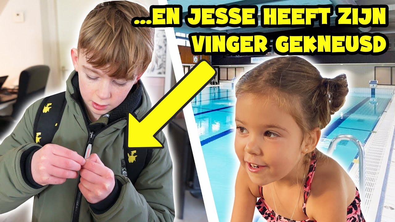 PIP KRIJGT HAAR EERSTE PROEFLES ZWEMMEN !! - De Bakkertjes #651