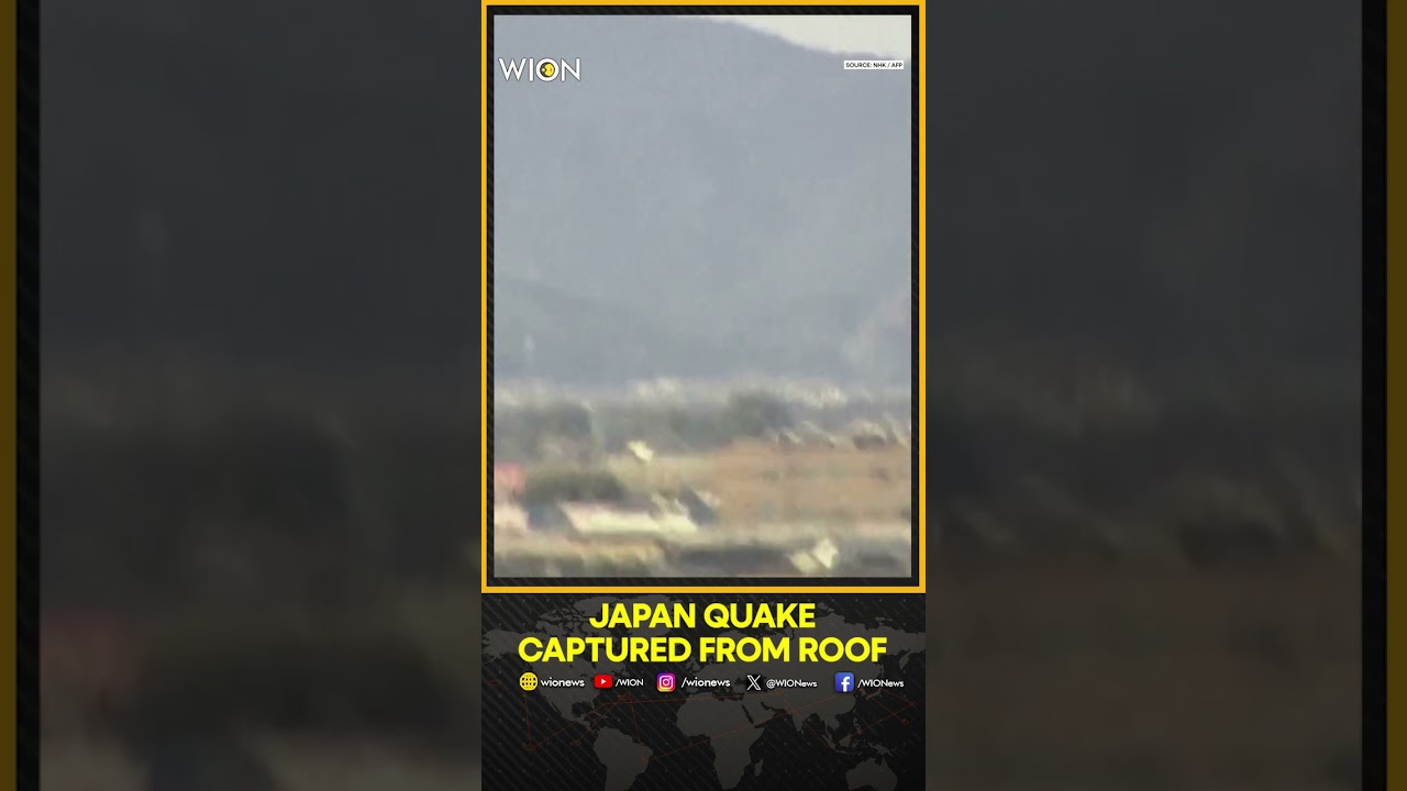 Japan Earthquake: Roof Camera Footage Captures 7.1 Magnitude Japan Earthquake | WION Shorts