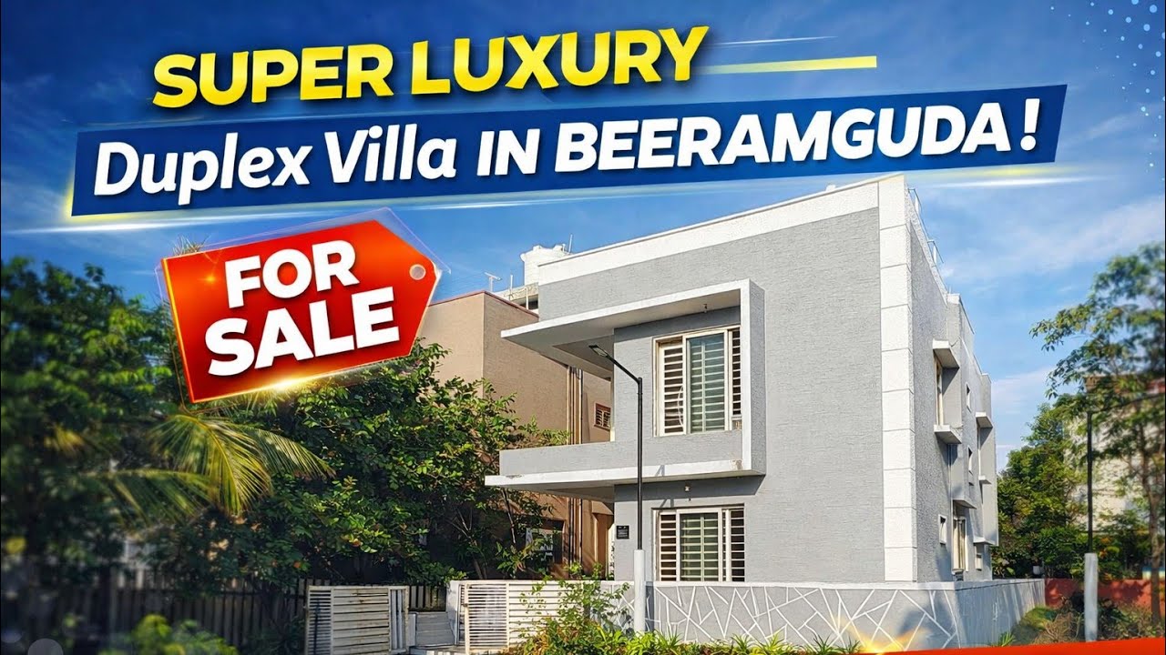 Super luxury duplex villa for sale in Beeramguda|3bhk+Home theatre|Ghmc HMDA|