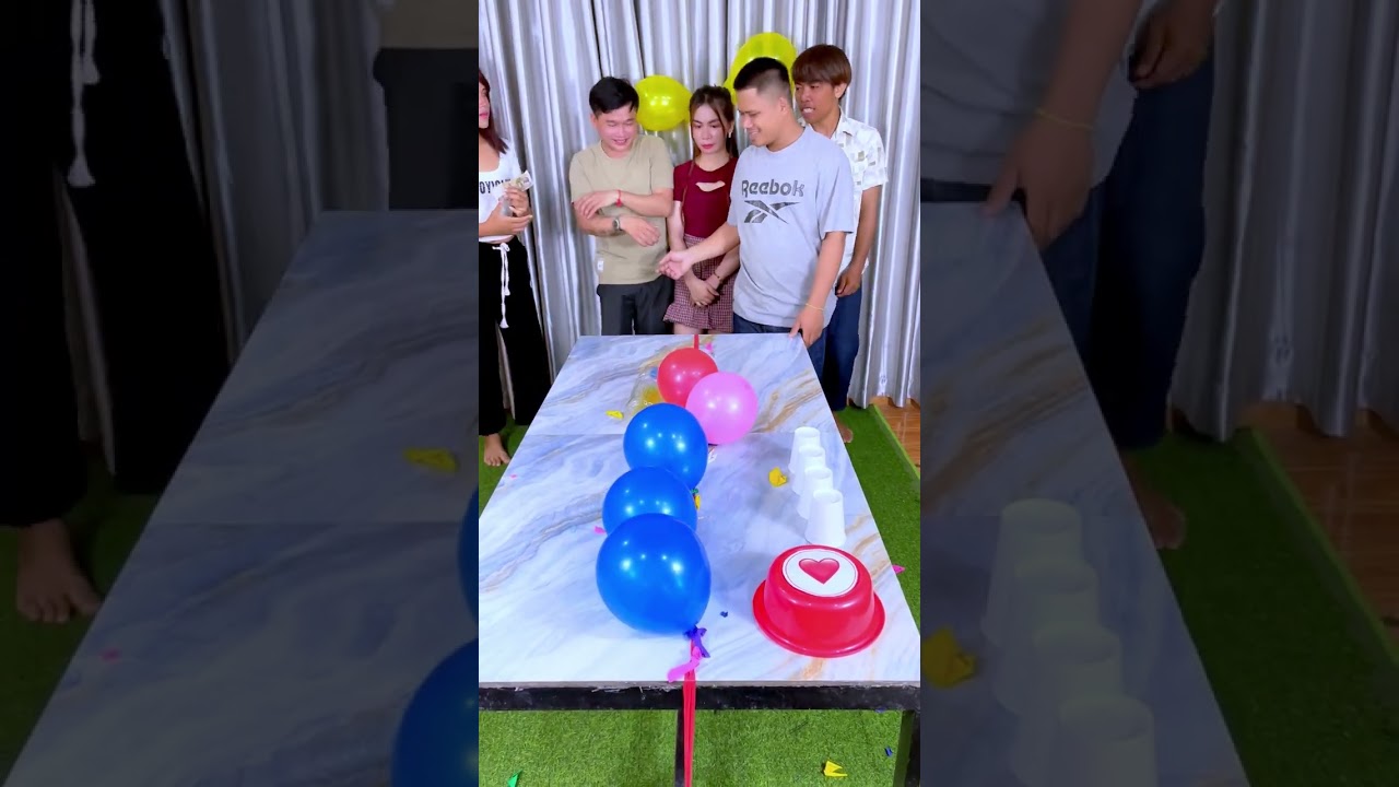 បោះដបជុះប៉េងប៉ោង😂🤣