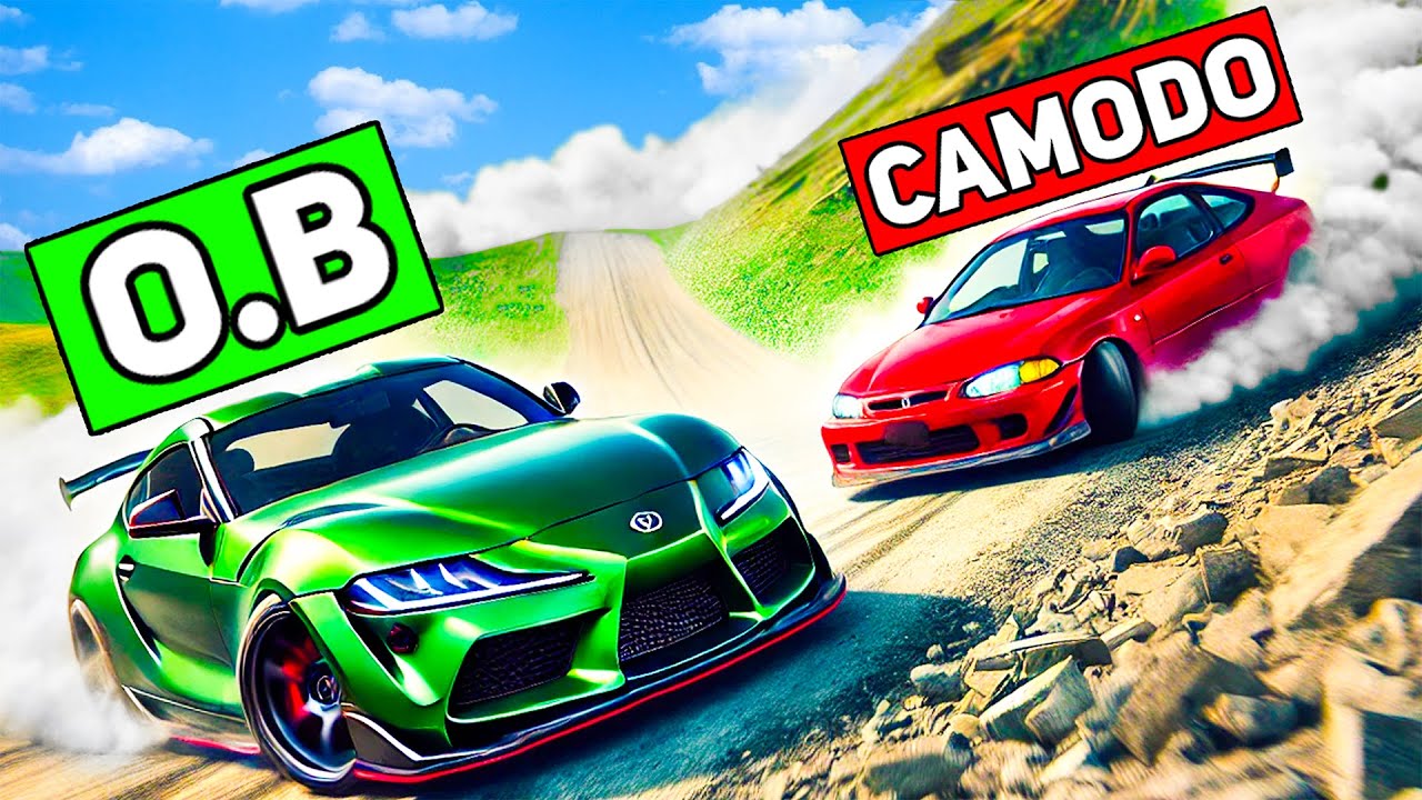 Two Friends Take on a DOWNHILL ENDURANCE Challenge in BeamNG Drive?!