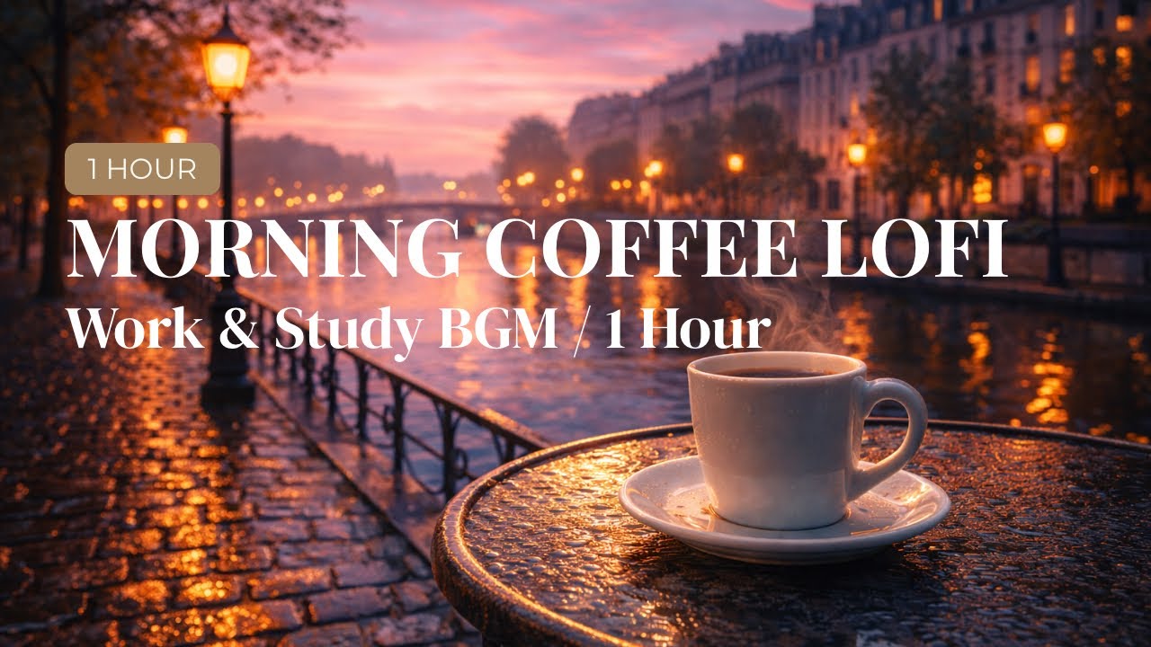 Rainy Riverside Coffee ☕ Cozy LoFi Hip Hop Beats for Study & Relax
