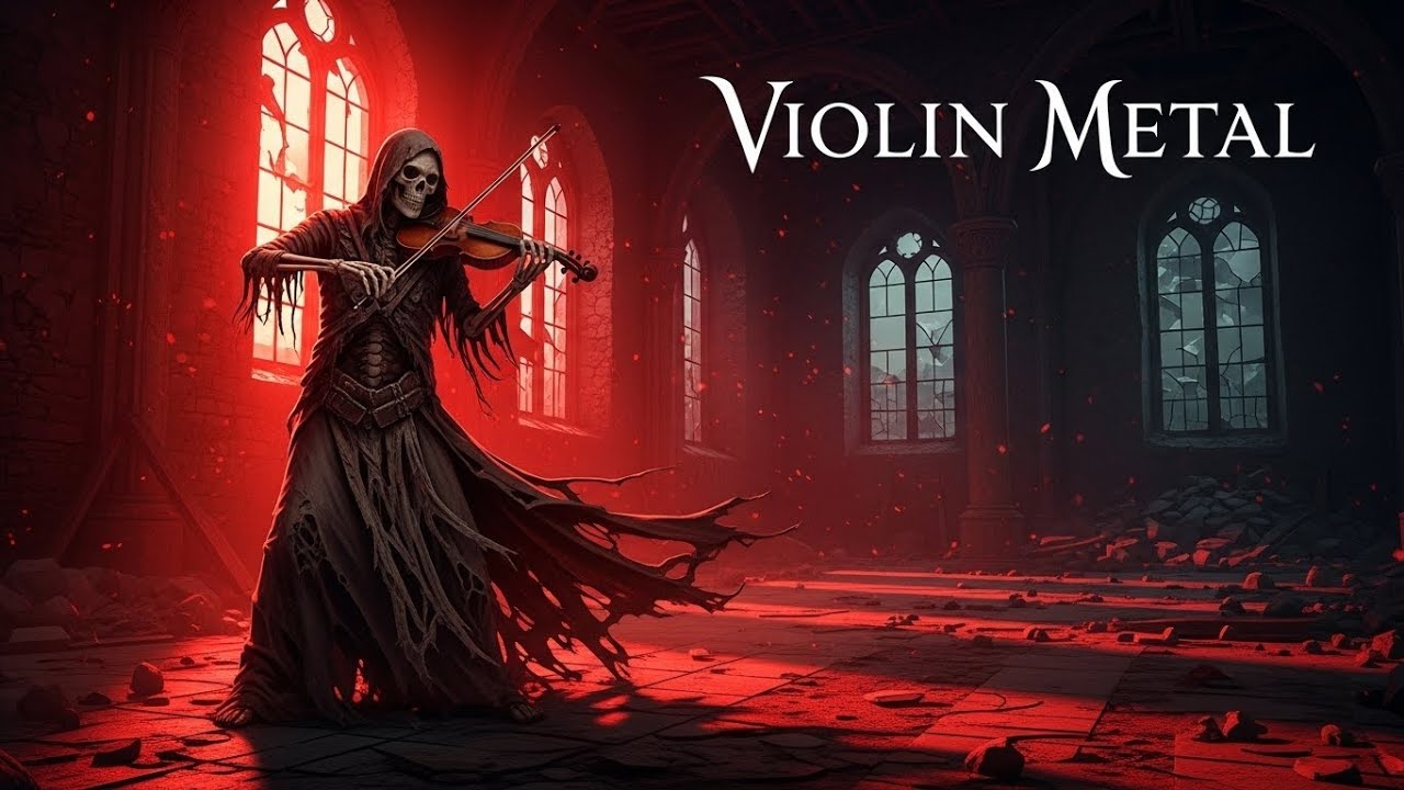🌑 VIOLIN METAL 🔥  Dark Violin Music From a Haunted World