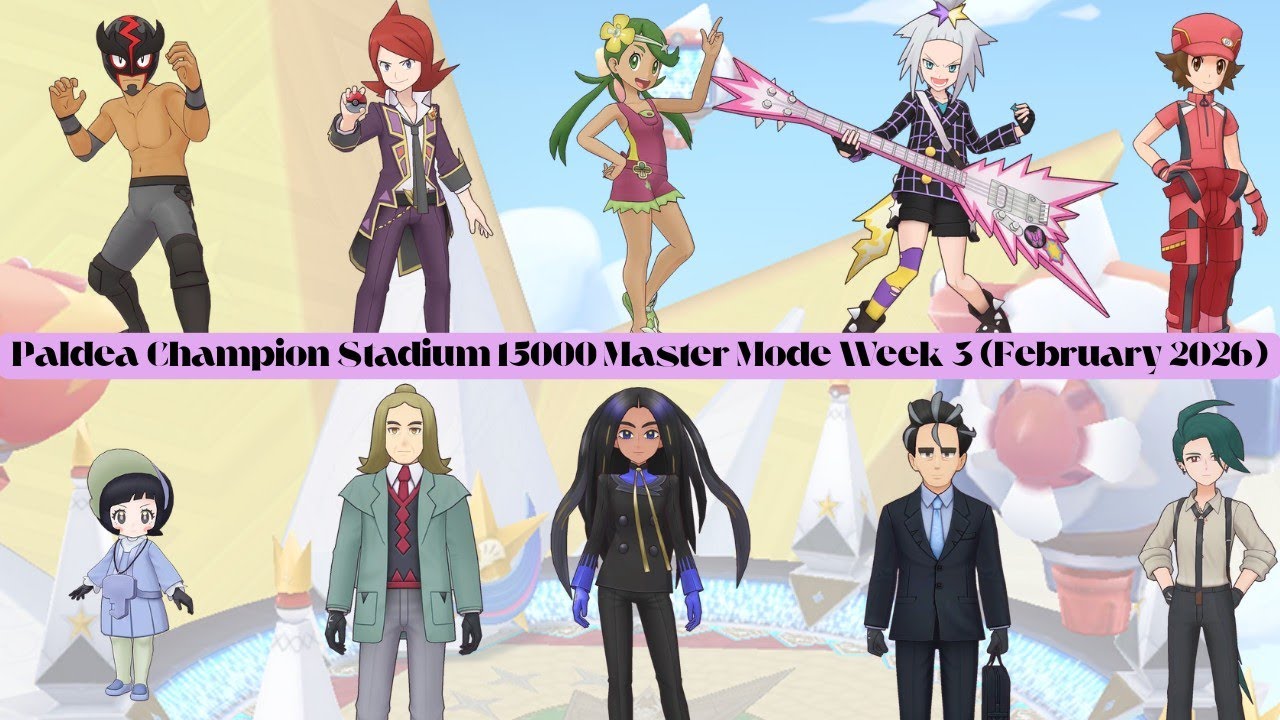 Paldea Challenge: Paldea Champion Stadium 15000 Master Mode Week 3 (February 2026)