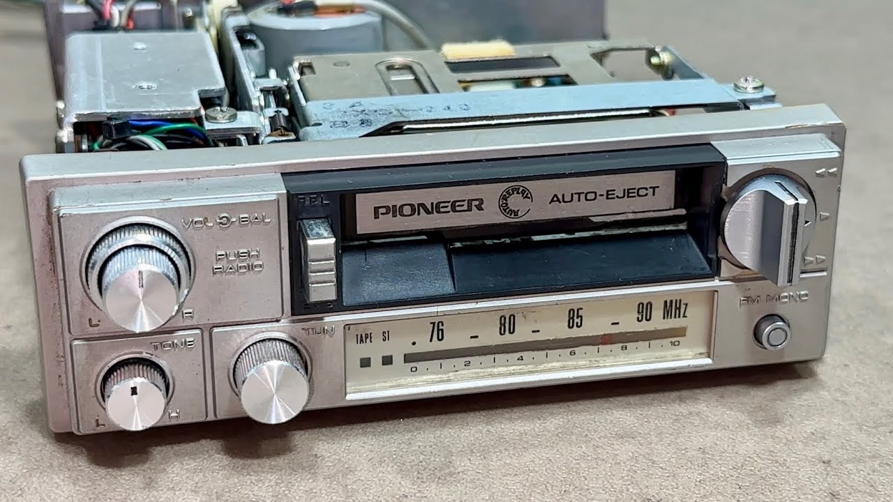 Vintage 1978 PIONEER KP-350M アンプ カセット ラジオ カーステレオ メンテナンス 修理 修復 Maintenance Repair Restoration